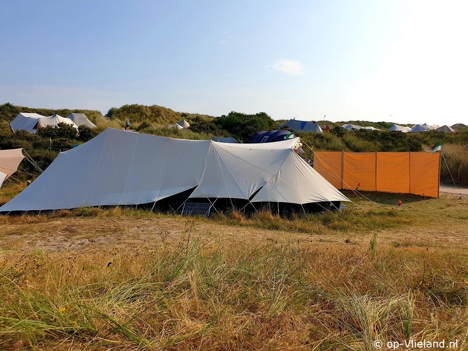 De Gele Gieter, Camping auf Vlieland